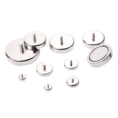 Özel D36 D80 NdFeB Pot Magnet A3 Dış İp ile Çelik Kasa