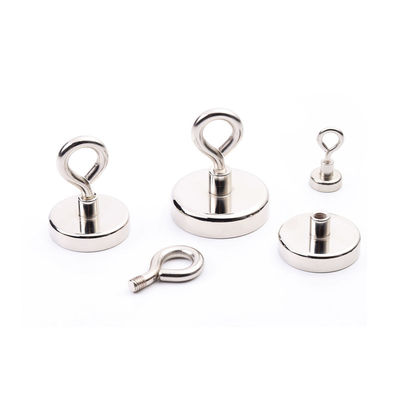 Mua Nickel phủ nồi Neodymium Magnet Heavy Duty OEM Với Eyebolt online manufacture