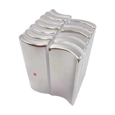 Buy Industrial Rare Earth Arc Magnets Multi Poles With Silver Coating online manufacture