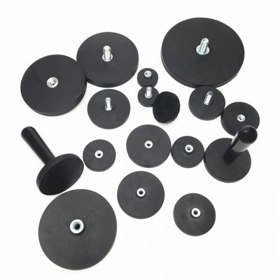 Buy Rubber Clad Threaded Neodymium Magnets Custom Anti Scratch Mount online manufacture