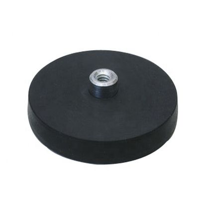 주문 A3 스틸 케이스 고무 코팅 자석 검은 고무 코팅 자석 online manufacture