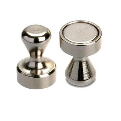 Customized Color Neodymium Office Magnet NdFeB Magnetic Pin With Metal Case